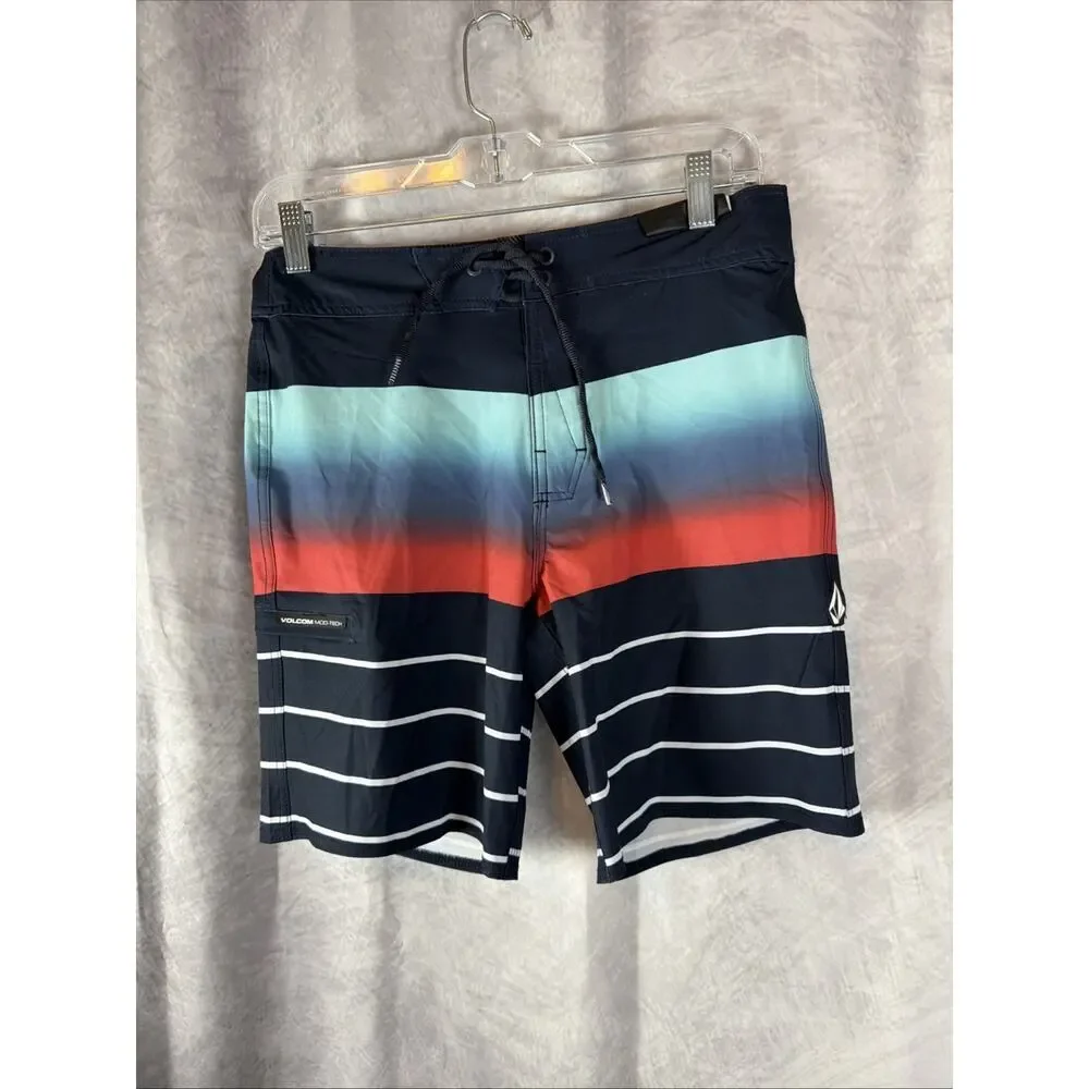 Boy's Youth Volcom Mod-Tech Board Shorts Swim Sz 16